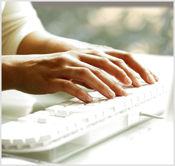 Person Using a Keyboard